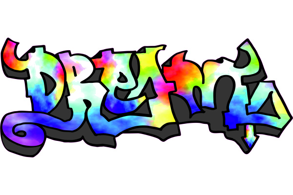 Samolepka grafitti DREAM