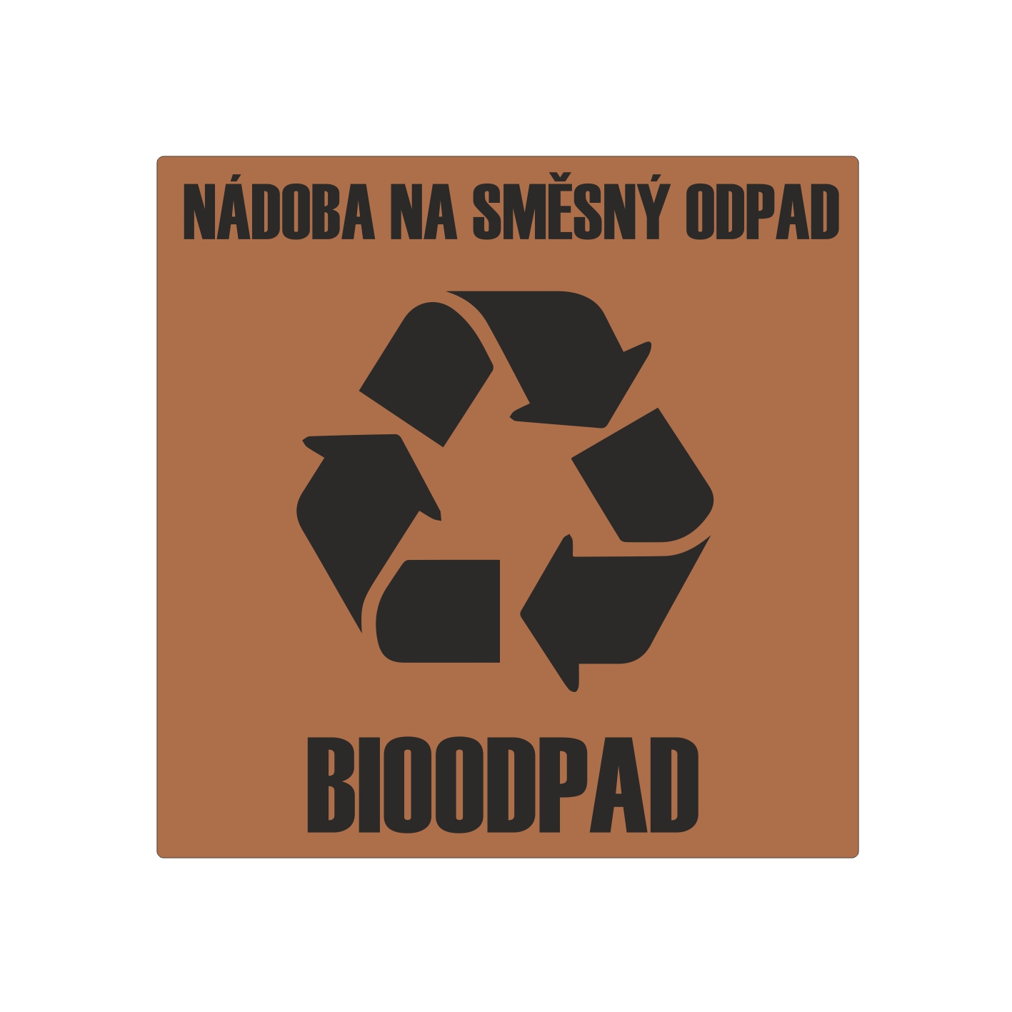 Bioodpad samolepka