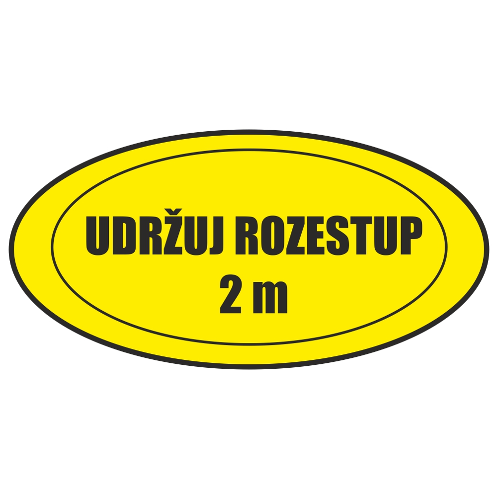 Udržuj rozestup Samolepka