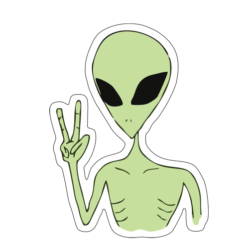 Alien samolepka