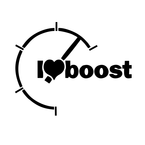 I love boost samolepka